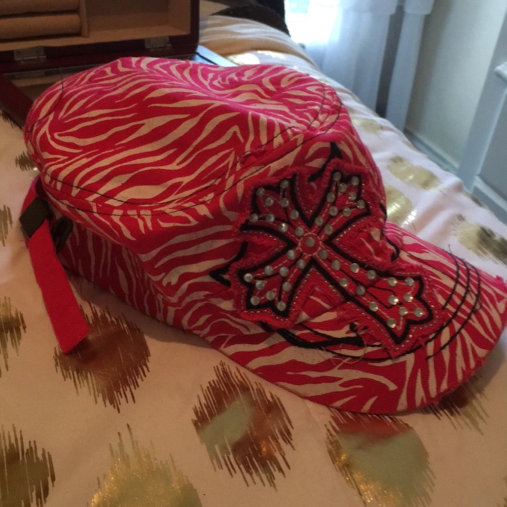 Pink miss me hat